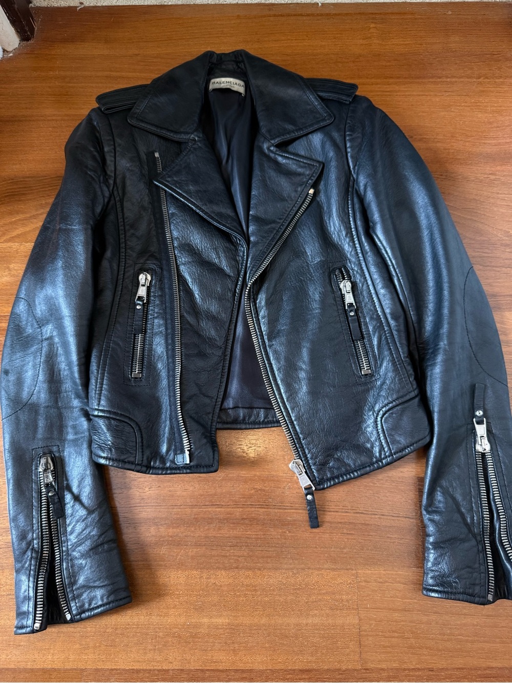 Balenciaga Leather Biker Jacket